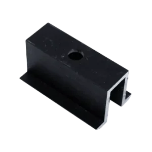 Middenklem Zwart 35mm – Esthetische PV-Koppeling